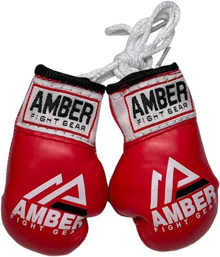 Red mini boxing glove replicas for car decor and gifts
