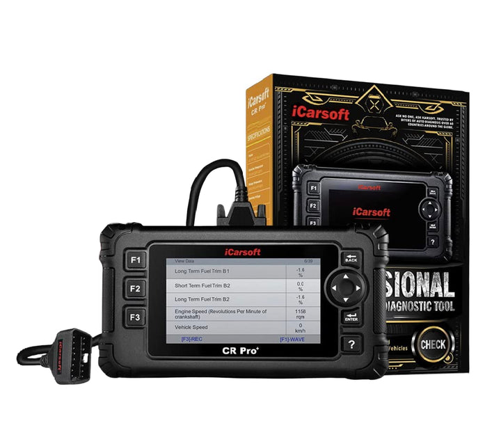 iCarsoft CR Pro | Outil Diagnostic Automobile Multimarques OBD2 | Lecture et effacements Codes d?fauts | Reset FAP | Codage Injecteurs | Purge ABS et autres fonctions