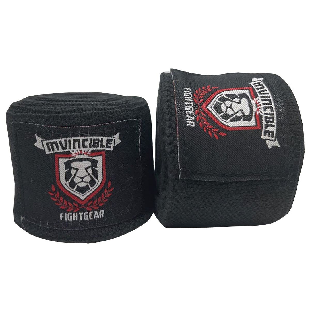 Amber Fight Gear Invincible Hand Wraps, Semi-Elastic Boxing Wraps with Thick Double-Cut Stretch for Ultimate Protection, Ideal for Boxing, MMA