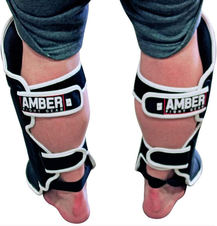 Centurion Muay Thai Shin and Instep Guards, High-Density Foam Protection, Skintex Leather, Adjustable Straps, Lightweight &amp; Durable for MMA, Kickboxing, Muay Thai, and Taekwondo