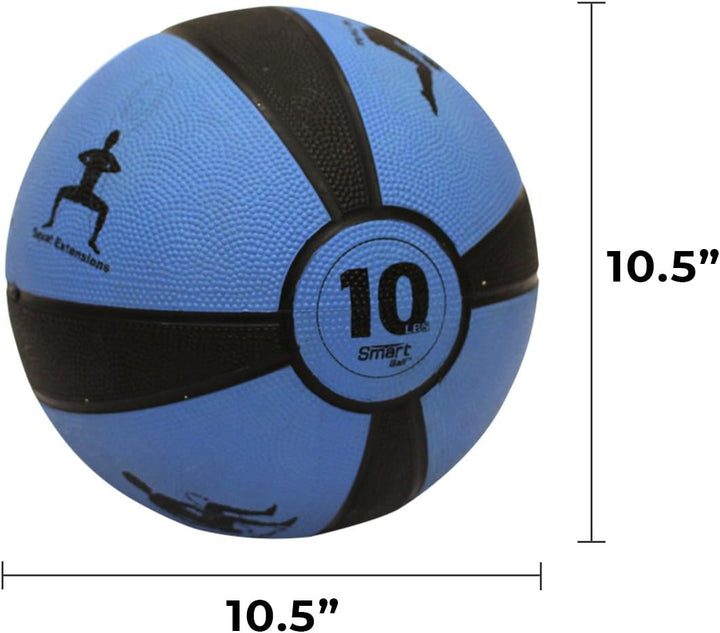 Prism Fitness 10 lb Smart Medicine Ball - Blue