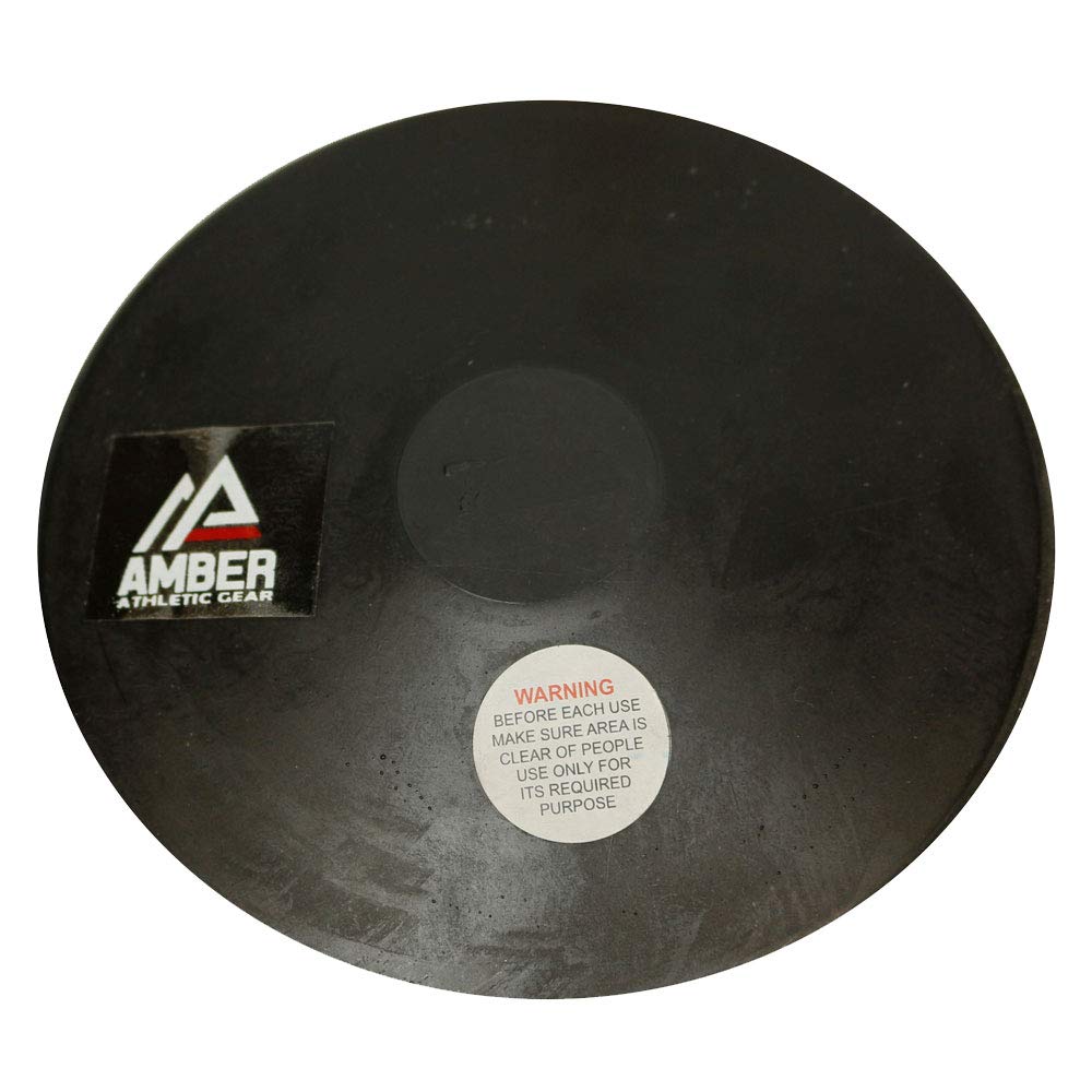 Amber Fight Gear Robust Rubber Discus Durable Training Tool for Beginners &amp; High School Athletes, Floor-Safe Design