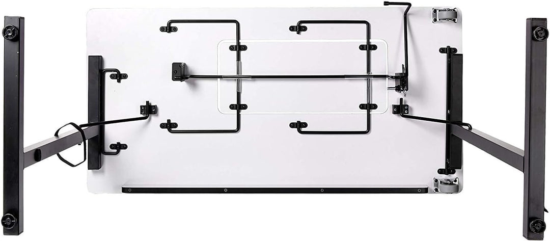 SewingRite SewStation 101 Portable Folding Sewing Table with Steel Legs, Black - Perfect for Home, Office and Business