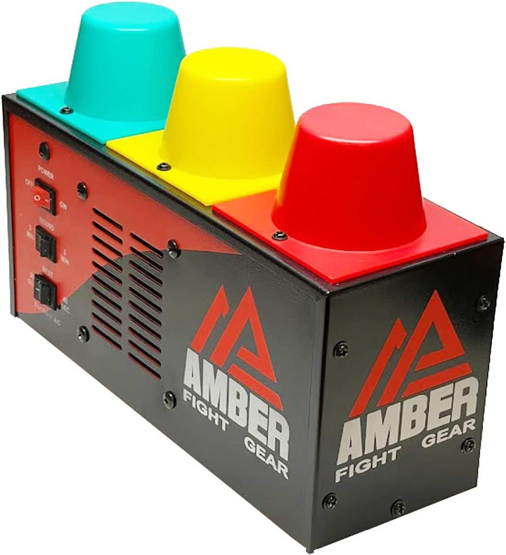 Professional Classic Boxing Interval Timer Gym Timer for Muay Thai, MMA, Kickboxing, Boxing, Martial Arts or Any Combat Sport with Lights, (DTIMER)