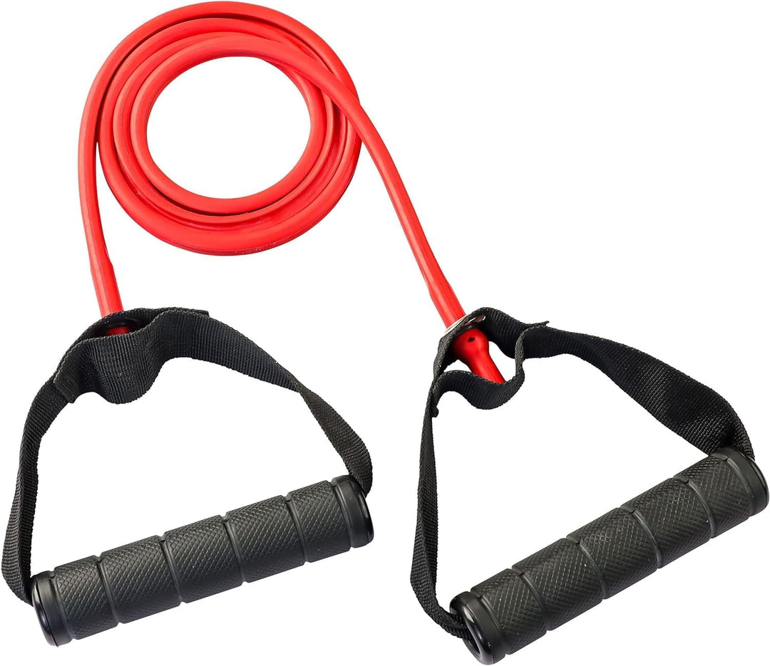 Body-Solid Tools BSTRT Resistance Tube Bands with Handles Very Light to Very Heavy