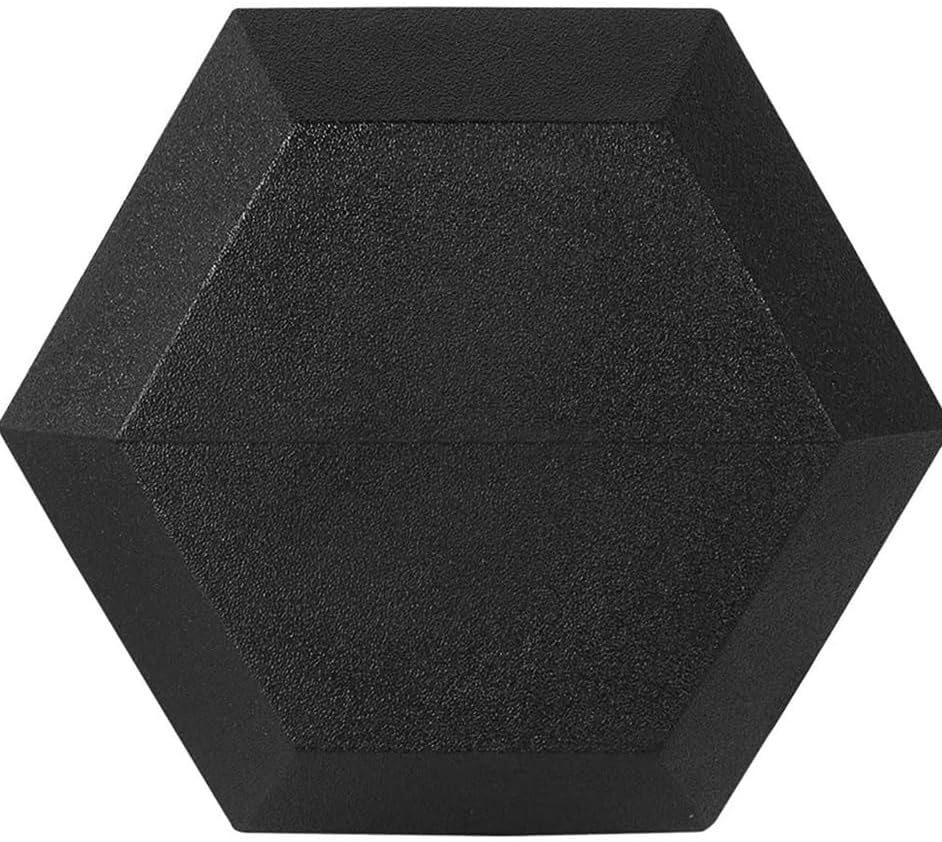 Amber Rubber Hex Dumbbell Weights