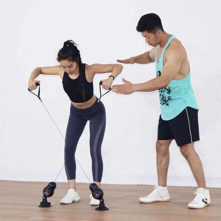 Resistance Rope Multi Trainer: Versatile Resistance Bands for Physical Therapy, Home Gym, and Strength Exercise Training - Men and Women