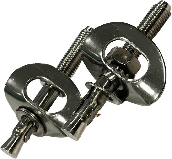 Heavy-Duty Climbing Holds Anchor Set - 2PCS, 12MM Bolt/30KN Stainless Steel, Anti-Flip Design for Secure Climbing, Indoor &amp; Outdoor Use, 3000KG Capacity, Versatile for Training &amp; Mountaineering