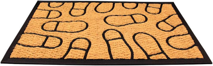 LIVEVIE Brickhouse Front Door Mat, Stylish Low-Profile Doormat for Indoor/Outdoor Entrance, Welcome Mat