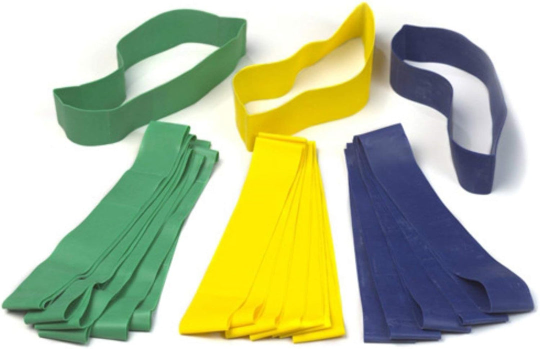 Prism Fitness Smart Mini Flat Bands Heavy Blue - Set of 10