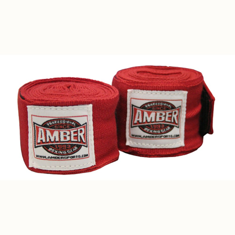 Amber Fight Gear Junior Elastic 120 Inch Handwraps, Safe, Breathable, Secure Fit for Boxing, Kickboxing, Muay Thai, and Martial Arts
