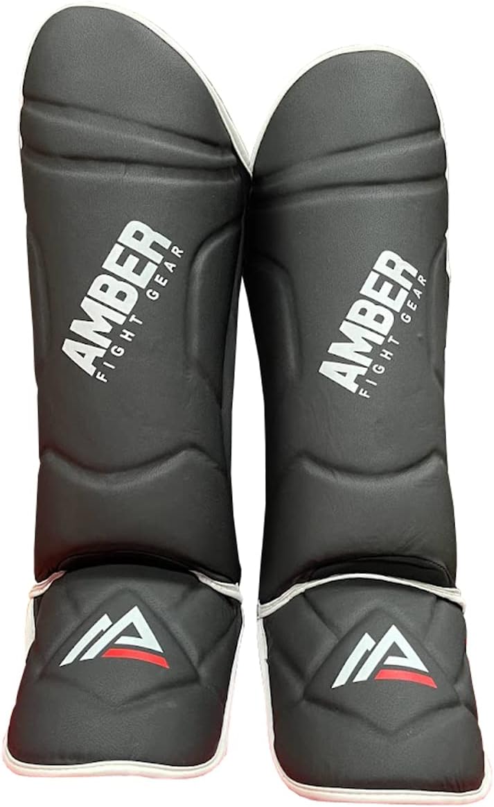 Centurion Muay Thai Shin and Instep Guards, High-Density Foam Protection, Skintex Leather, Adjustable Straps, Lightweight &amp; Durable for MMA, Kickboxing, Muay Thai, and Taekwondo
