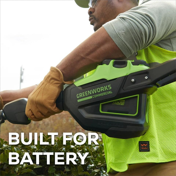 82V Short Pole Hedge Trimmer with 2.5 Ah Battery and Dual Port Charger (82PH30F-25DP) - Precision Trimming Power for Professional Landscaping