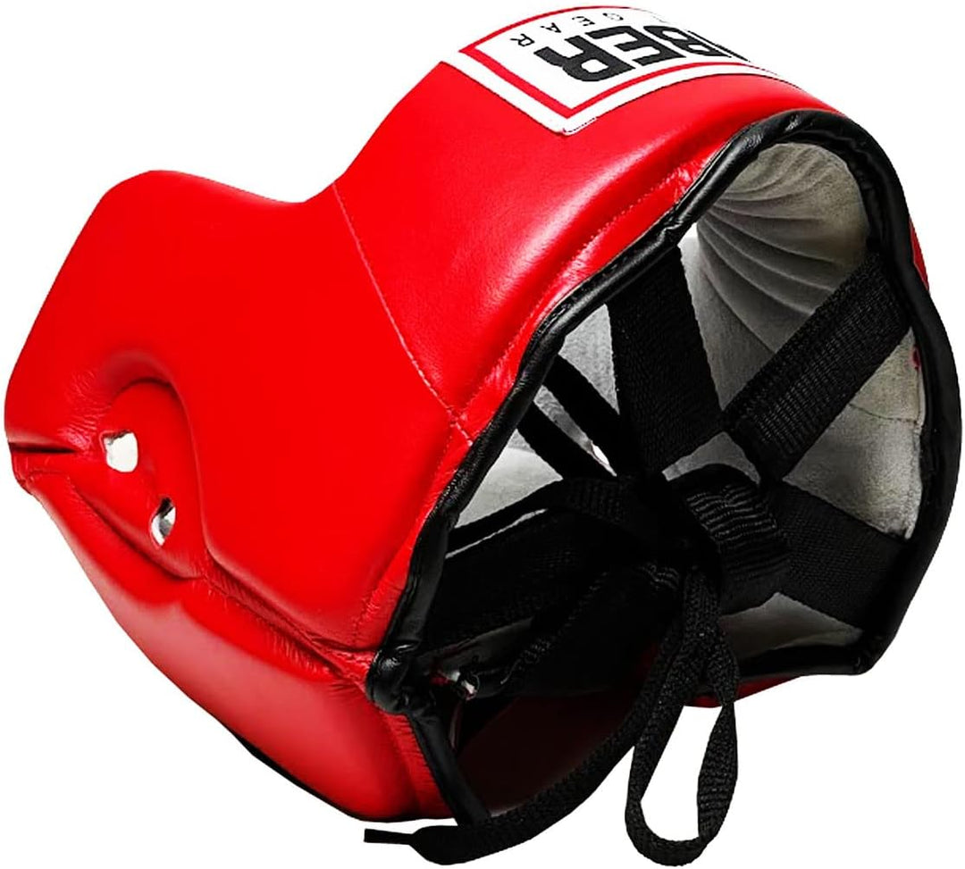 USA Boxing Approved Amateur Classic Headgear - All Leather, No Cheek Protectors for Boxing, Muay Thai, MMA, Adjustable for Sparring, Training &amp; Competition for Adults &amp; Kids