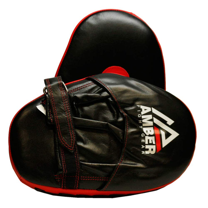 Genuine Leather Target Focus Punching Mitts for MMA, Kickboxing, Muay Thai &amp; Martial Arts Training | Shock-Absorbing, Lightweight, Durable with Adjustable Wrist Support &amp; Finger Cover