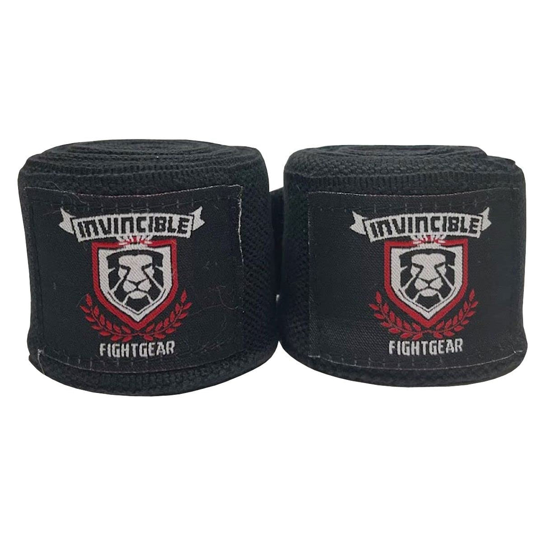 Amber Fight Gear Invincible Hand Wraps, Semi-Elastic Boxing Wraps with Thick Double-Cut Stretch for Ultimate Protection, Ideal for Boxing, MMA