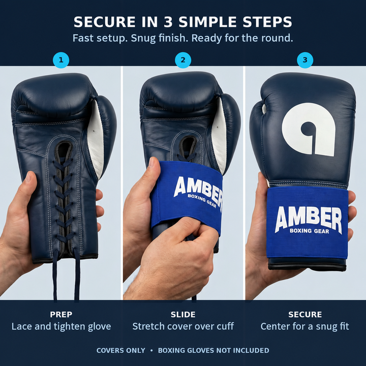 Boxing Lace Covers Secure Fit Stability and Style Enhance Glove Performance Reduce Movement for Training and Competition Gloves Not Included