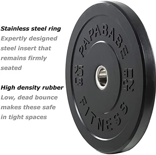 Amber Fight Gear Olympic Bumper Plates with 2-Inch Stainless Steel Hub