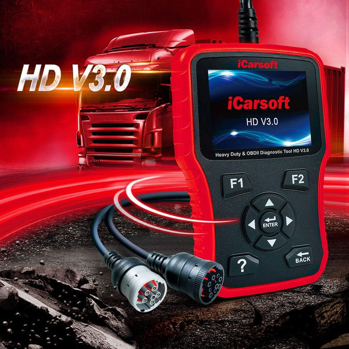 HD V3.0 Heavy Duty Diesel Truck Diagnostic Scanner Tool Code Reader for Freightliner Cummins - Comprehensive Diagnostic Capabilities
