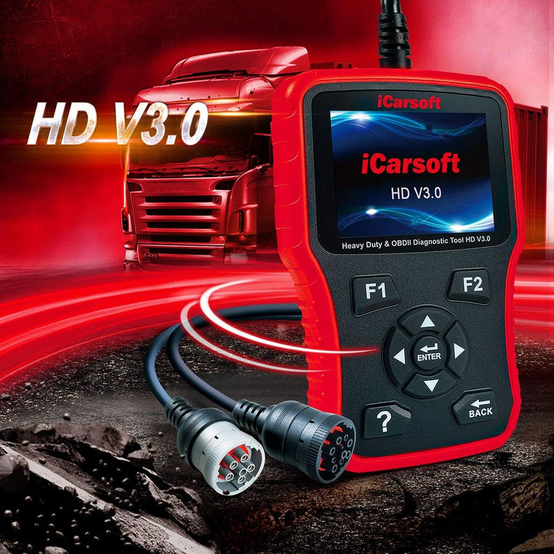 HD V3.0 Heavy Duty Diesel Truck Diagnostic Scanner Tool Code Reader for Freightliner Cummins - Comprehensive Diagnostic Capabilities
