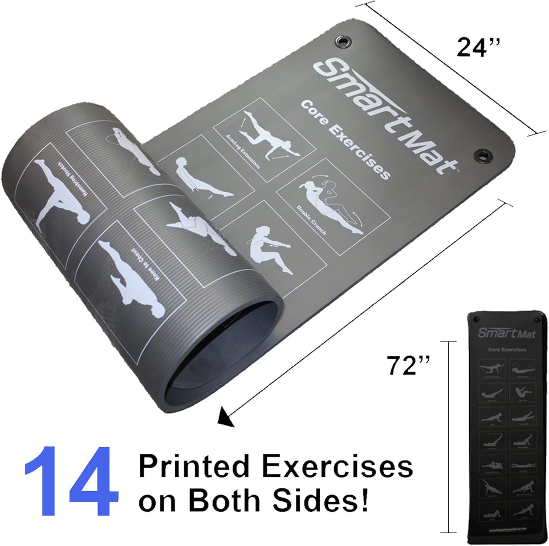 Prism Fitness Extra Thick Smart Self-Guided Exercise Mat