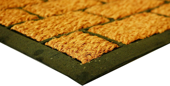 LIVEVIE Lattice Front Door Mat, Stylish Low-Profile Doormat for Indoor/Outdoor Entrance, Welcome Mat