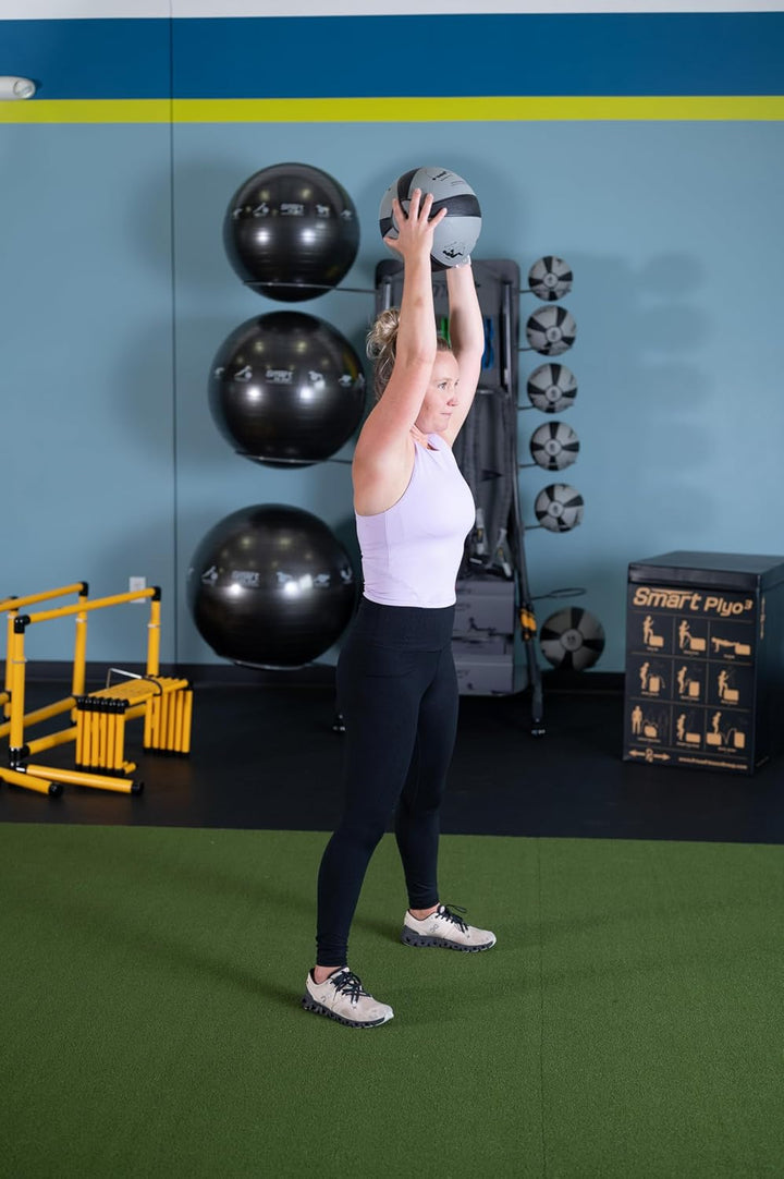 Prism Fitness Smart 15 lb Weighted Medicine Ball - Gray