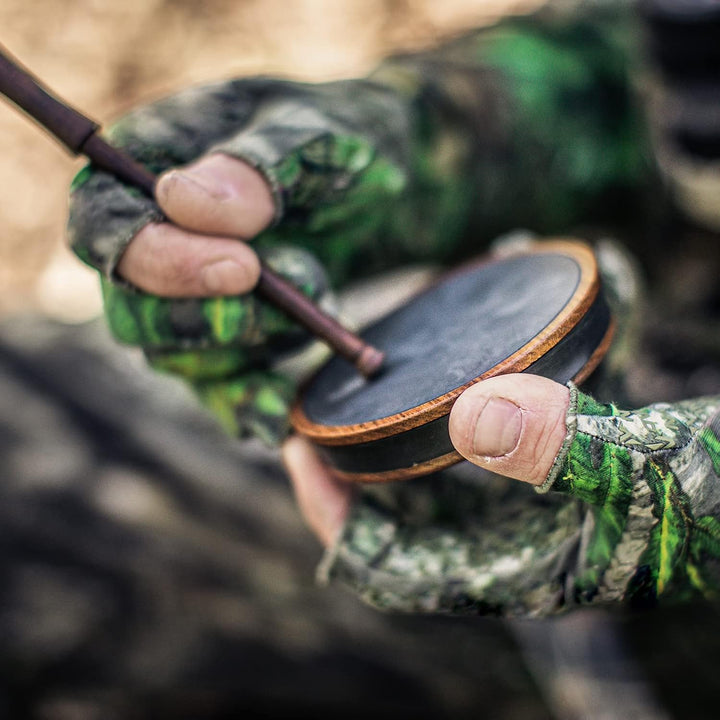 Zink Wicked Series Hunting Pot Turkey Call | Wood/Acrylic Durable Weatherproof Traditional Design Hand-Tuned Soft Close-Range Calling, Slate
