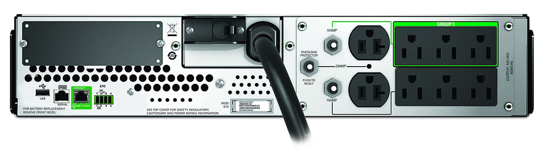 APC 3000VA Smart UPS with SmartConnect, SMT3000RM2UC Rack Mount UPS Battery Backup, Sinewave, AVR, 120V, Line Interactive Uninterruptible Power Supply