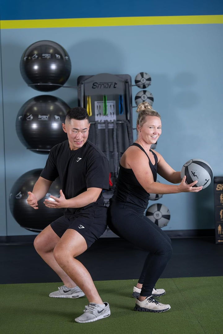 Prism Fitness Smart 10 lb Weighted Medicine Ball - Gray