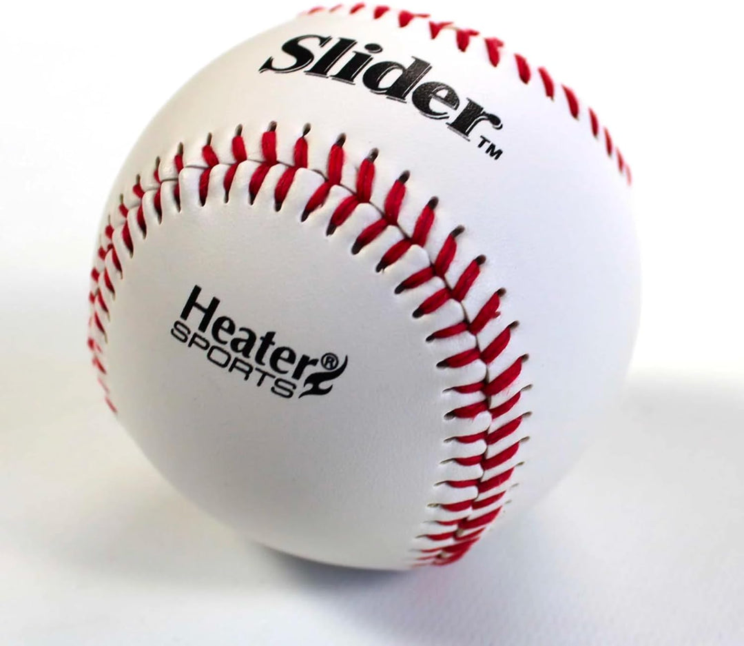 Heater Sports Slider Lite Genuine Leather Pitching Machine Baseballs - 1 Dozen, Accurate, &amp; Long-Lasting | Perfect for Batting &amp; Fielding Practice, Ideal for All Ages in Both Outdoor &amp; Indoor Use