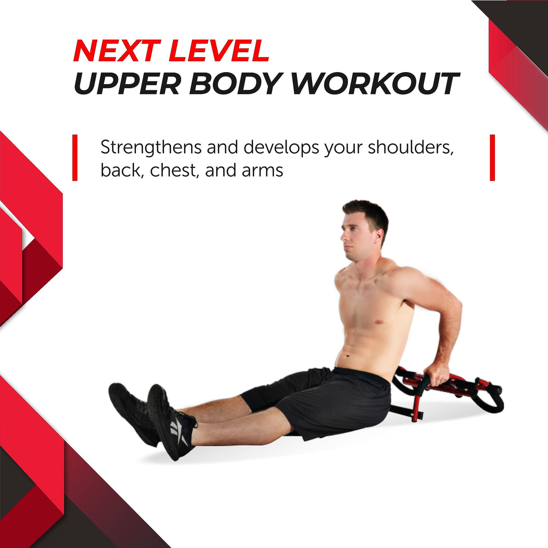 Stamina X Boulder Doorway Trainer - Pull Up Bar for Doorway - Grip Strength for Doorway with Smart Workout App - Fitness Trainer Boulder Fit Door Gym - Up to 250 lbs Weight Capacity