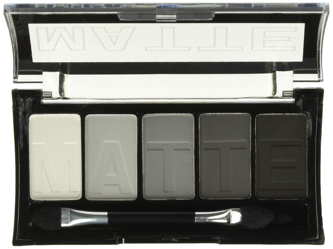 L.A. COLORS 5 Color Matte Eyeshadow, Black Lace, 0.08 Oz