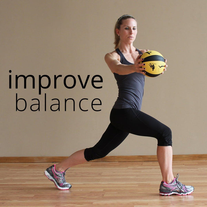 Prism Fitness 6 lb Smart Medicine Ball - Orange