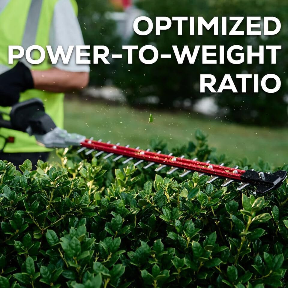 82V Short Pole Hedge Trimmer with 2.5 Ah Battery and Dual Port Charger (82PH30F-25DP) - Precision Trimming Power for Professional Landscaping