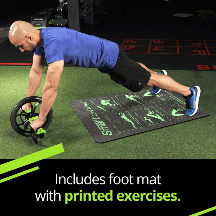 Prism Fitness Core Wheel Ab Exercise Tool with Mat