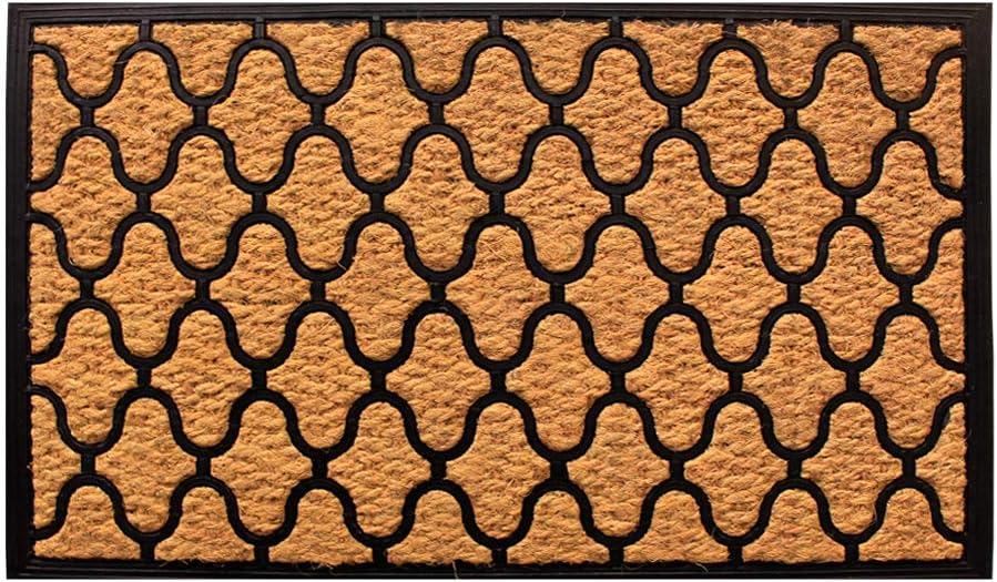LIVEVIE Cuboid Front Door Mat, Stylish Low-Profile Doormat for Indoor/Outdoor Entrance, Welcome Mat