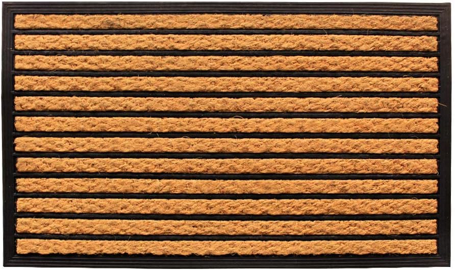 LIVEVIE Masterstroke Front Door Mat, Stylish Low-Profile Doormat for Indoor/Outdoor Entrance, Welcome Mat