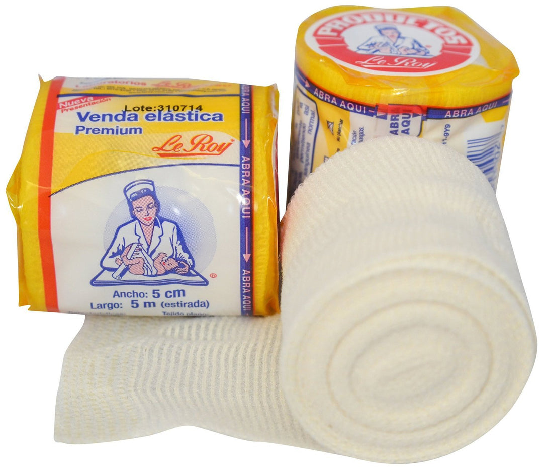 Le Roy Mexican Gauze Boxing Hand Wraps Elastic Bandages Revgear Ambra LeRoy Combat Sports Non-Sterile, 2" x 5.5 yd - 16 pack