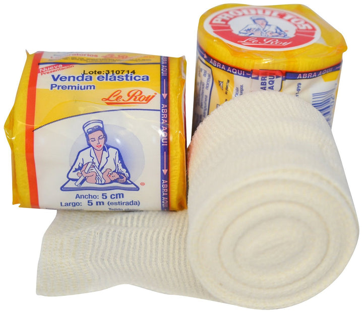 Le Roy Mexican Gauze Boxing Hand Wraps Elastic Bandages Revgear Ambra LeRoy Combat Sports Non-Sterile, 2" x 5.5 yd - 16 pack