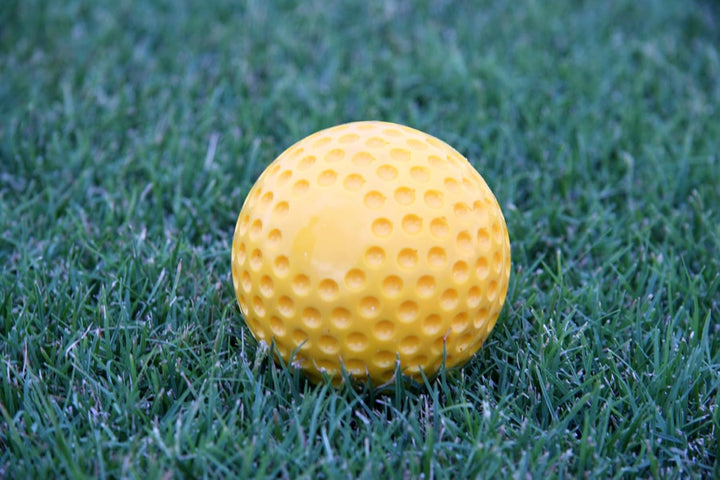 Heater Yellow Dimpled Baseballs, 1 Dozen, Polyurethane Material, Optic Yellow Color, for Use in Real Ball Pitching Machines