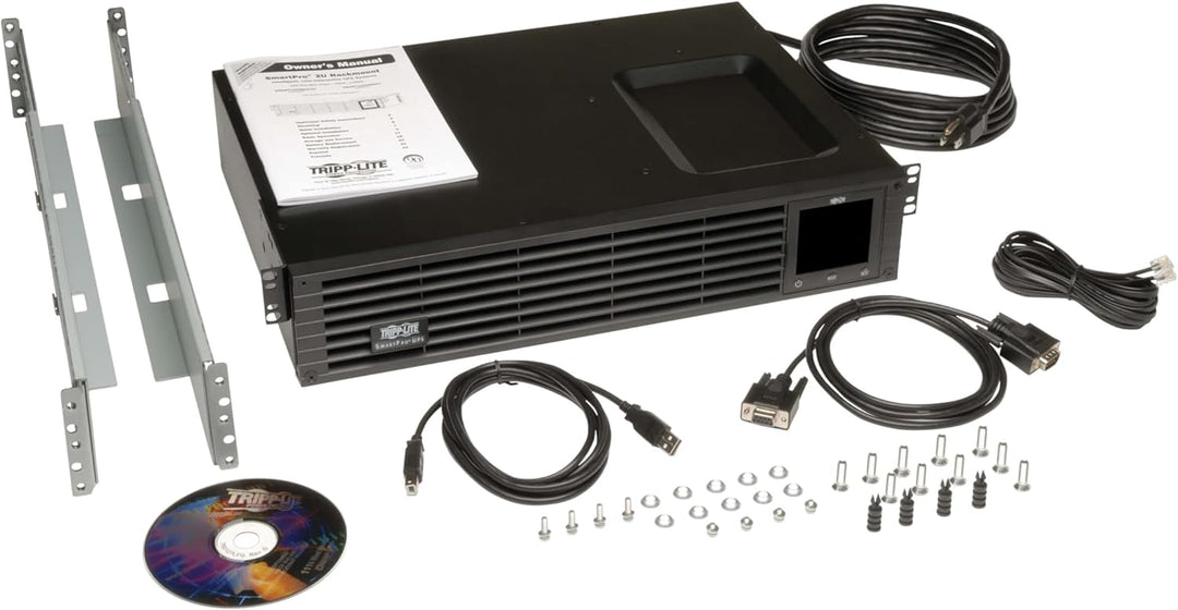 Tripp Lite 1500VA Smart UPS Back Up, Sine Wave, 1350W Line-Interactive, 2U Rackmount, LCD, USB, DB9, 2 &amp; 3 Year Warranties, $250,000 Insurance (SMART1500RM2U)