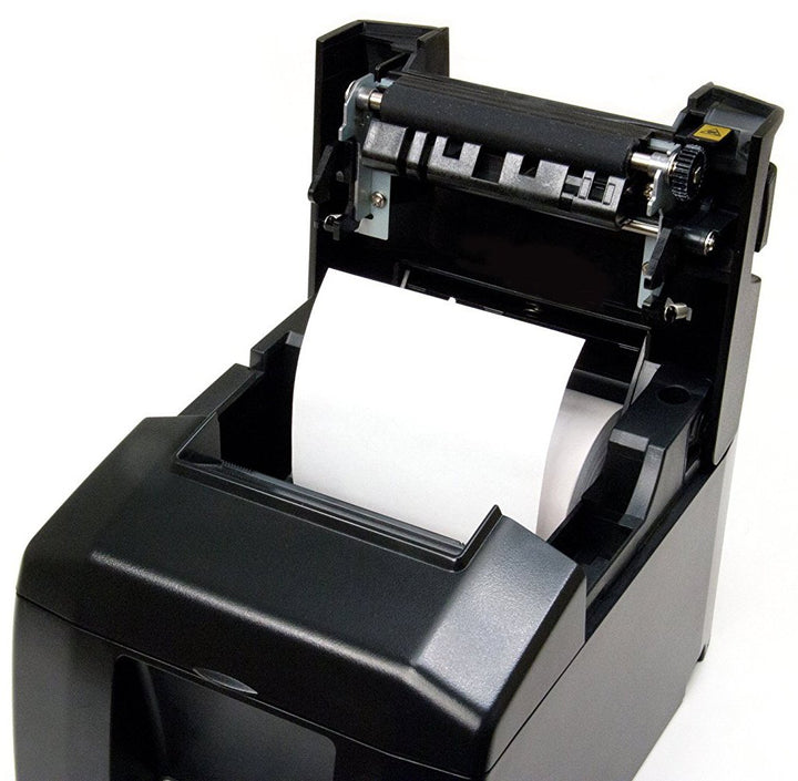 Star Micronics TSP654IIU USB Thermal Receipt Printer with Auto-cutter and External Power Supply - Gray