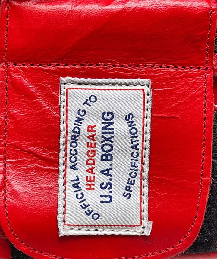 USA Boxing Approved Amateur Classic Headgear - All Leather, No Cheek Protectors for Boxing, Muay Thai, MMA, Adjustable for Sparring, Training &amp; Competition for Adults &amp; Kids