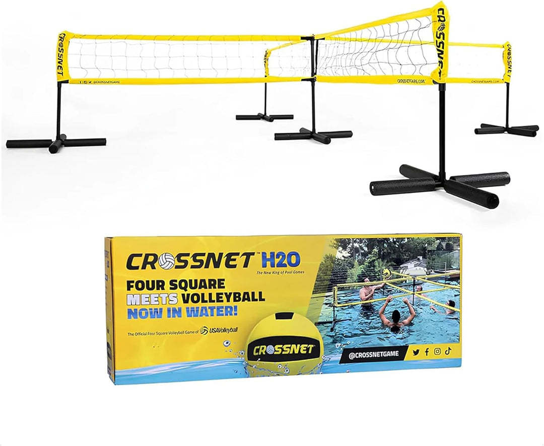 CROSSNET H2O Volleyball Pool Game - Four Square Net