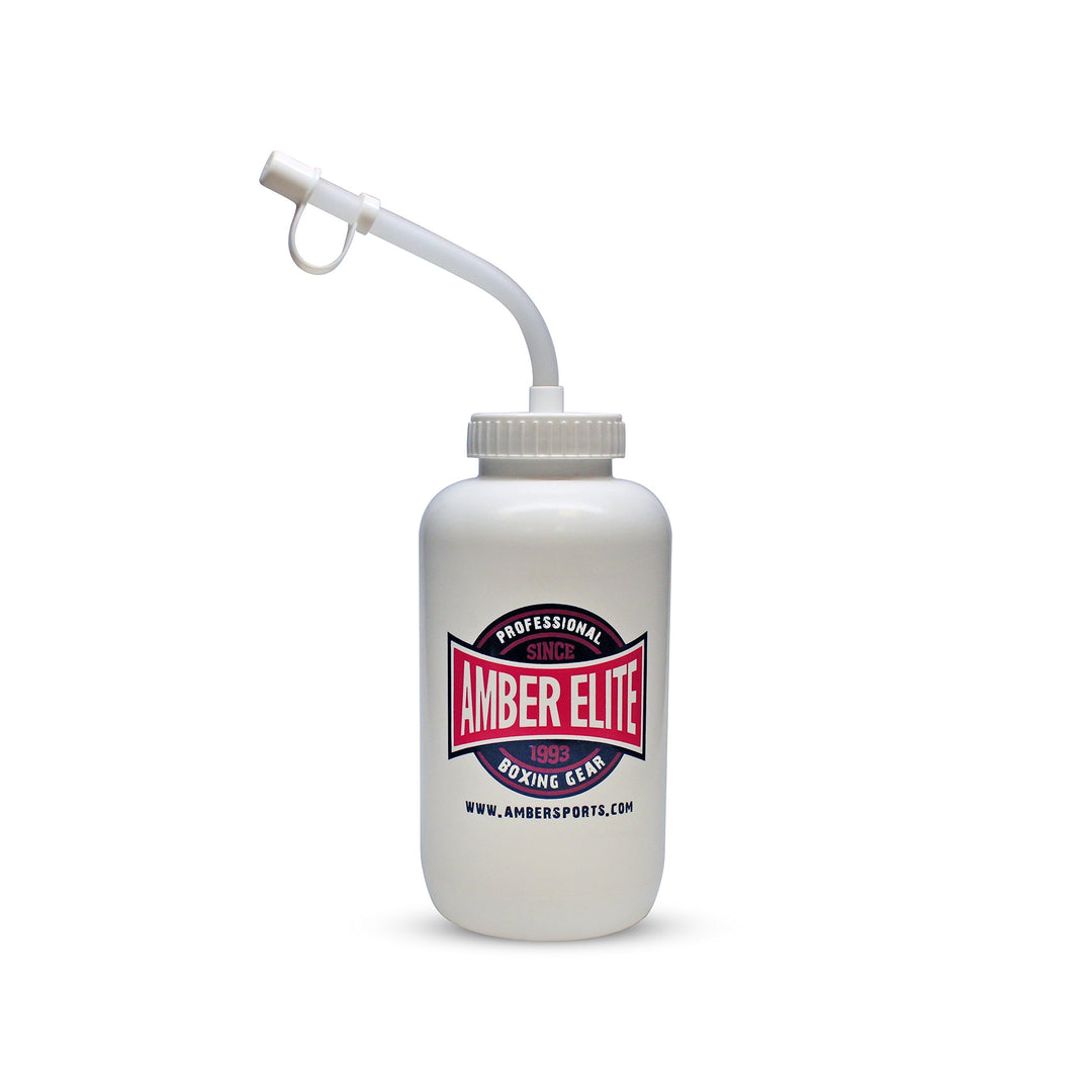 Amber Fight Gear Pro Style Water Bottle White