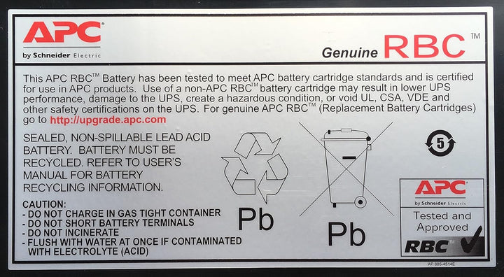 APC UPS Battery Replacement, APCRBC115 Smart-UPS Models SMX1500RM2U, SMX1500RM2UNC, SMX1500RMNCUS, SMX1500RMUS