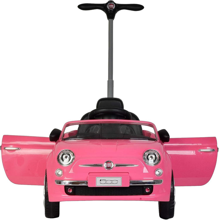 Best Ride On Cars Fiat 500 Push Car, Pink