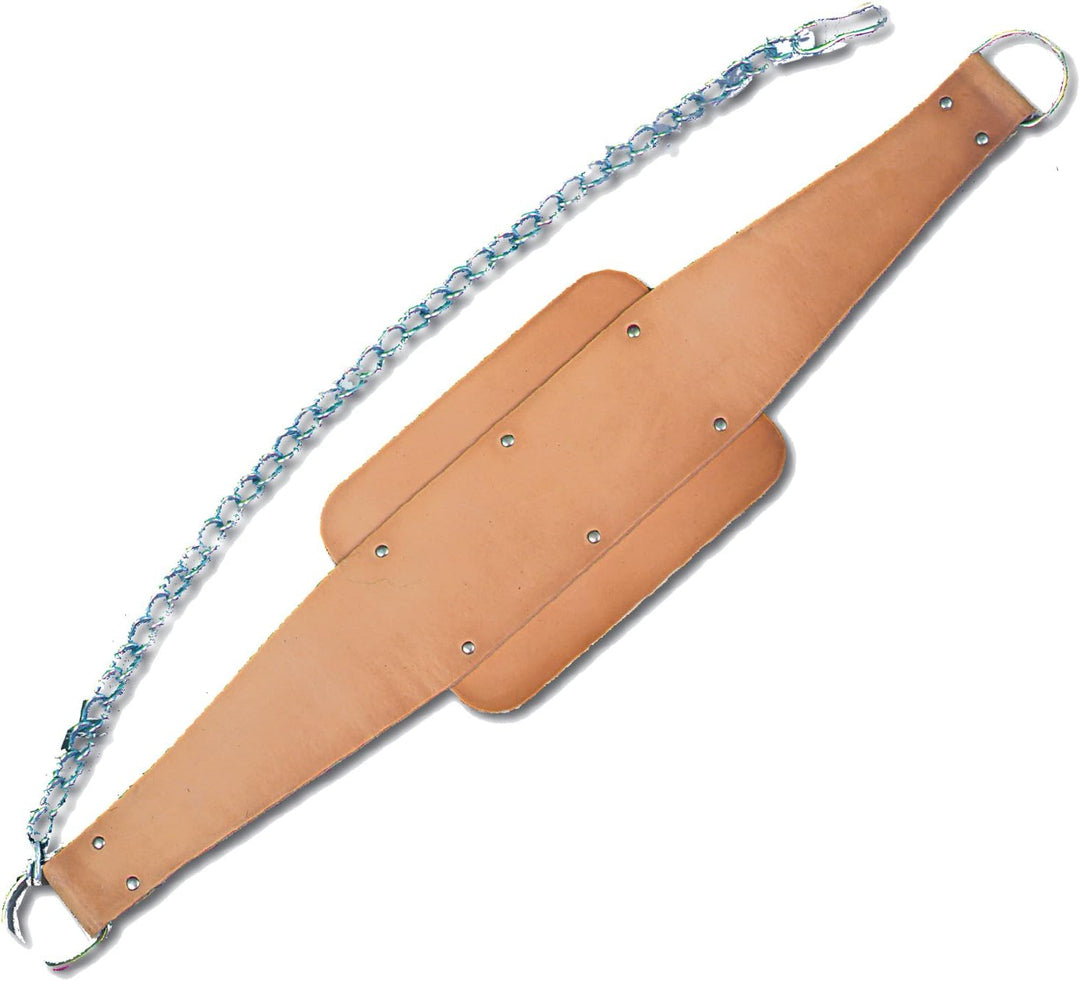 Champion Barbell Heavy-Duty Leather Dip Belt with Chain, Grey