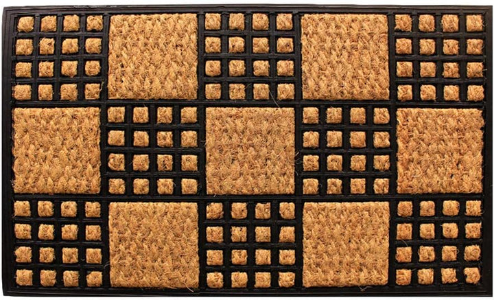 LIVEVIE Masterstroke Front Door Mat, Stylish Low-Profile Doormat for Indoor/Outdoor Entrance, Welcome Mat